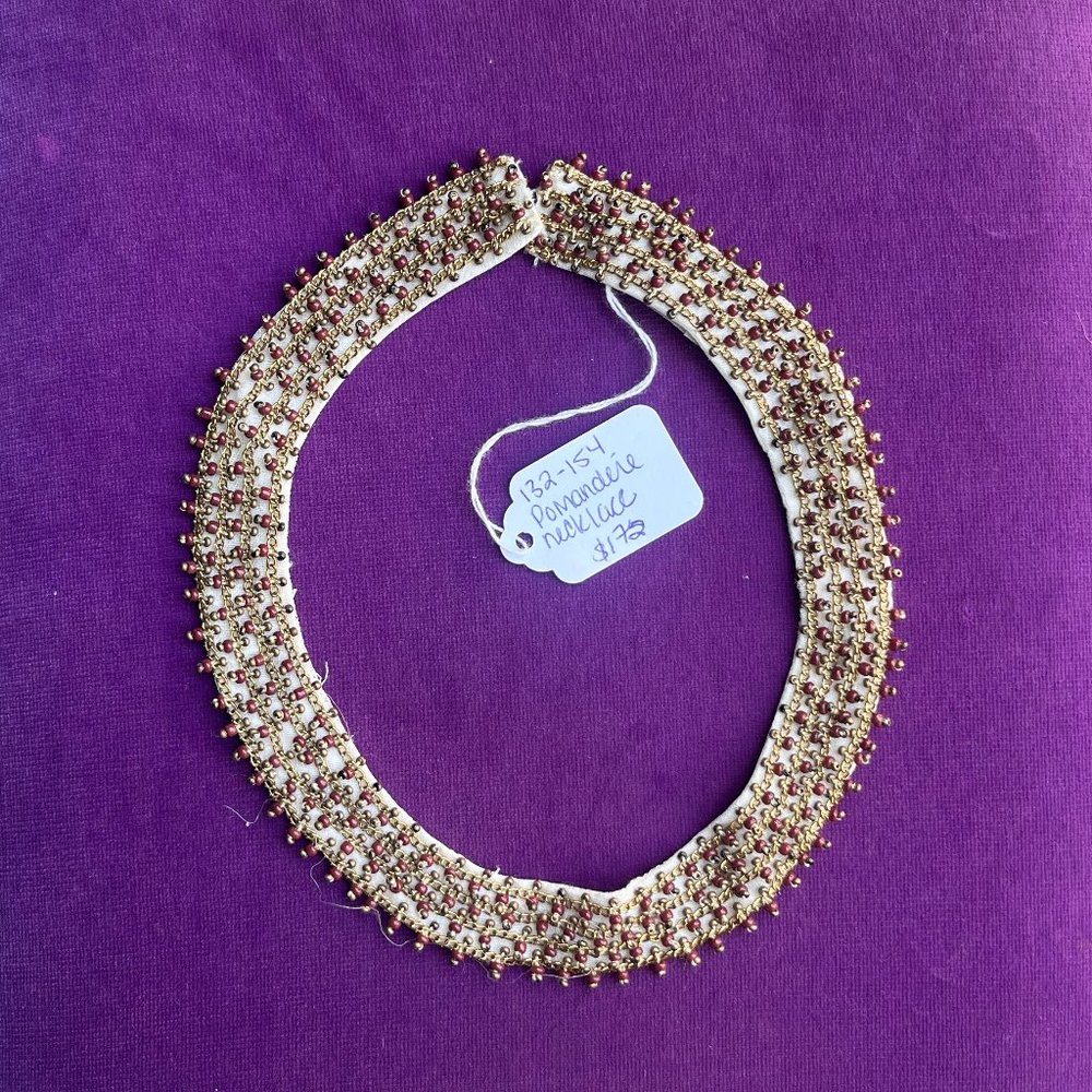 NWT POMANDÉRE cloth and bead necklace (os) (1 of 2)